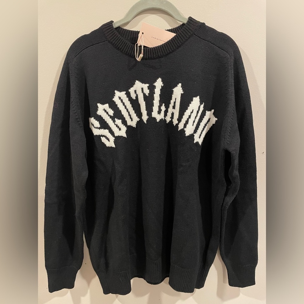 NWT Christopher Kane Virgin Wool Black Sweater